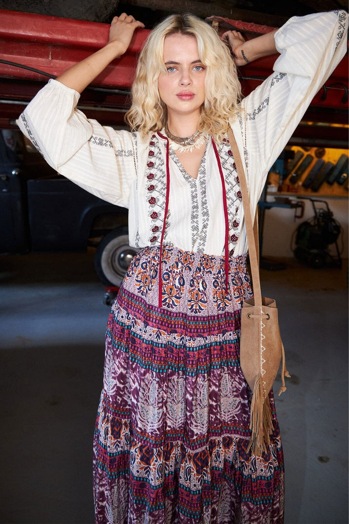 Lollys Laundry - Sunsetll Maxi Skirt - 74 Flower Print