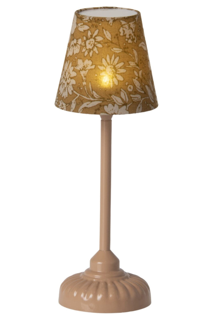 Maileg - Vintage Gulvlampe, Mus - Mørk Pudder
