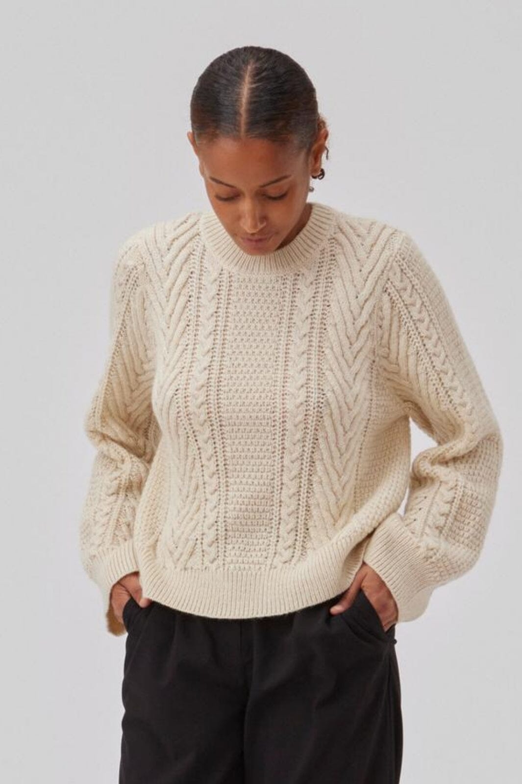 Modström - Grannonmd O-Neck - 12 Vanilla Ice
