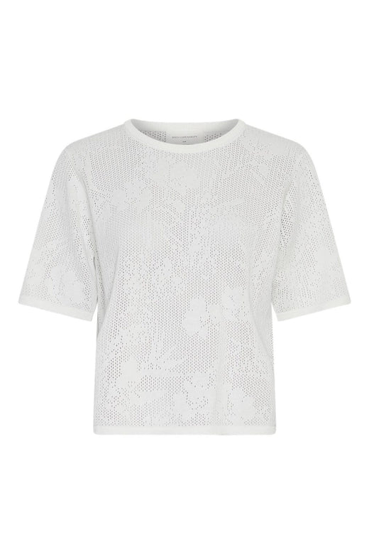 Forudbestilling - Moss Copenhagen - Mschluri 2/4 Pullover 19179 - Egret Strikbluser 