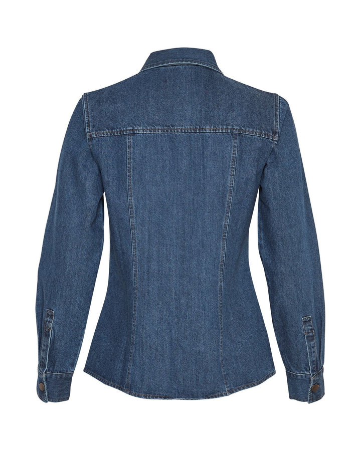Moss Copenhagen - Mschsophine Emma Shirt - Dark Blue Wash