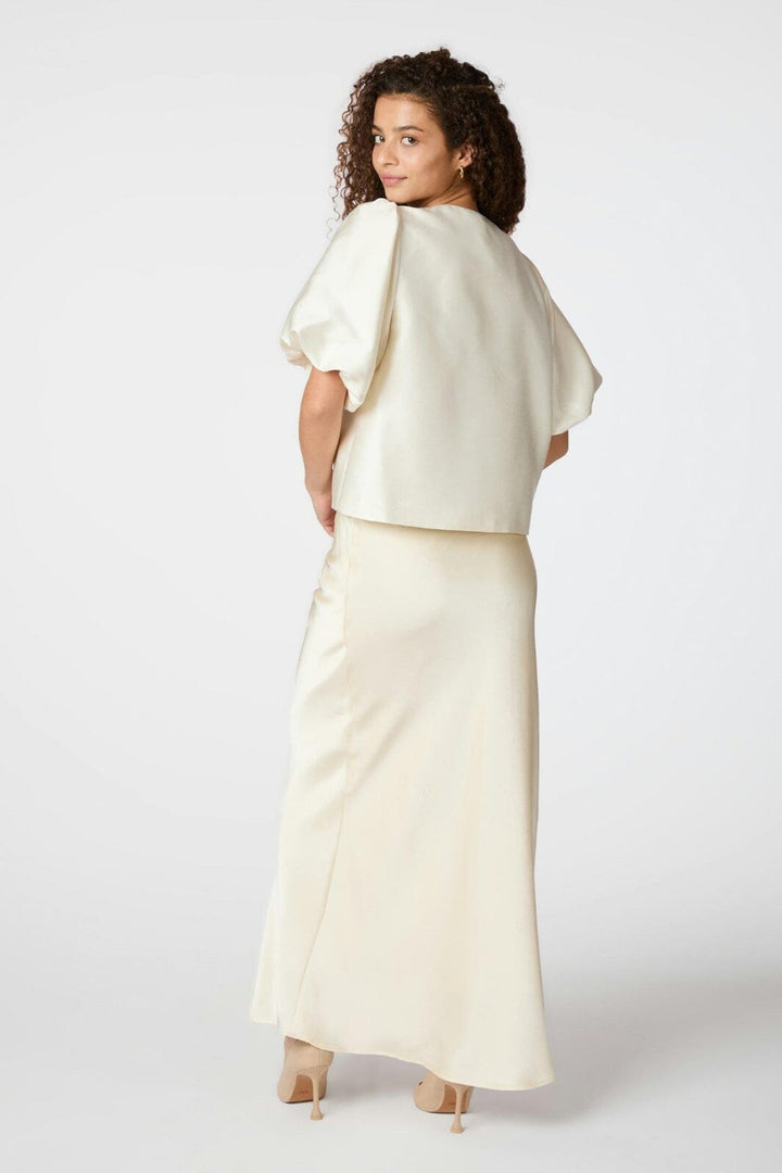 Neo Noir - Aska Dull Satin Blouse 162685 - 121 - Off White