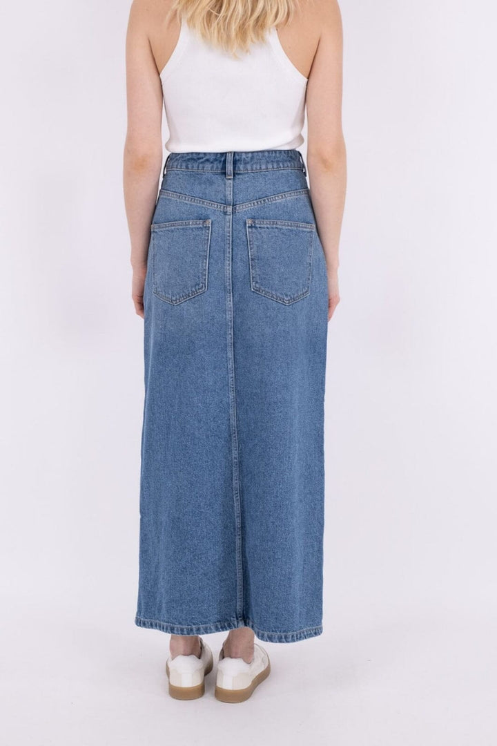 Neo Noir - Frankie D Skirt - Vintage Blue