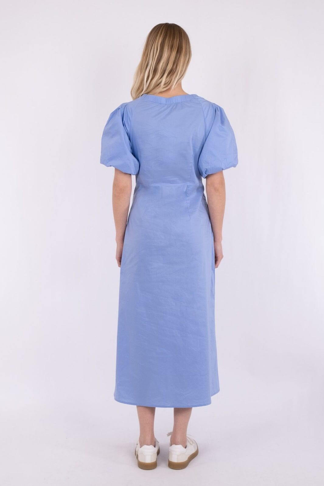 Neo Noir - Illana Poplin Dress - Sky Blue