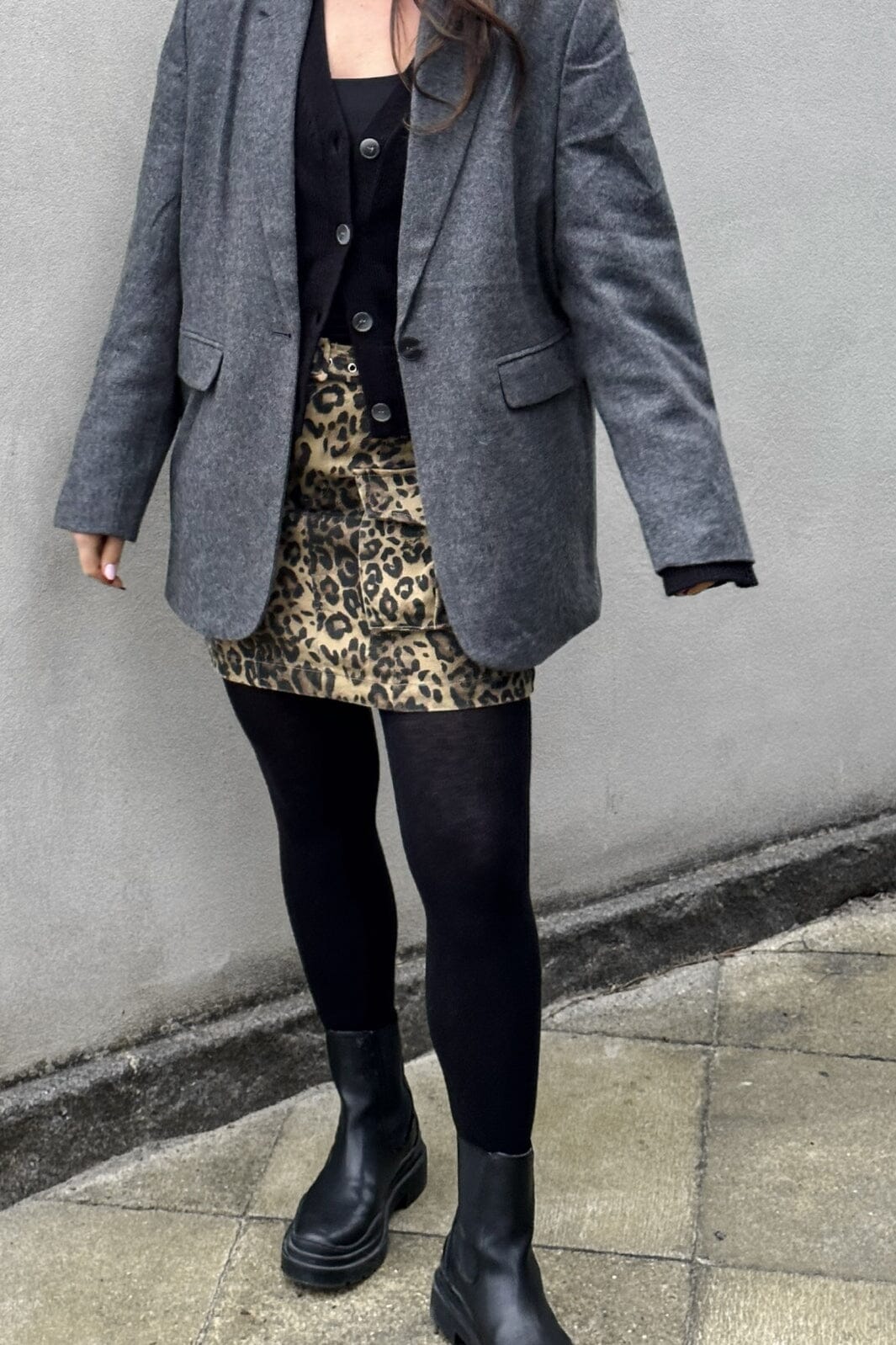 Neo Noir - Layken Leo Cargo Skirt - Leopard