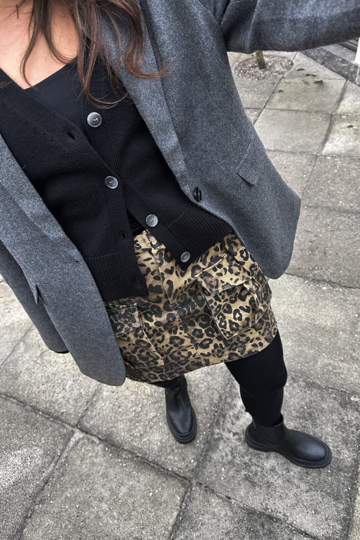 Neo Noir - Layken Leo Cargo Skirt - Leopard