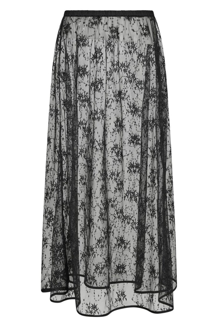 Neo Noir - Loreta Lace Sequins Skirt 164611 - 100 - Black