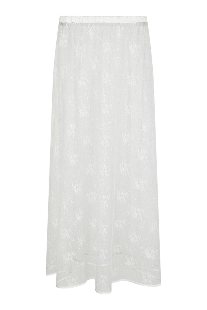 Neo Noir - Loreta Lace Sequins Skirt 164611 - 120 - White