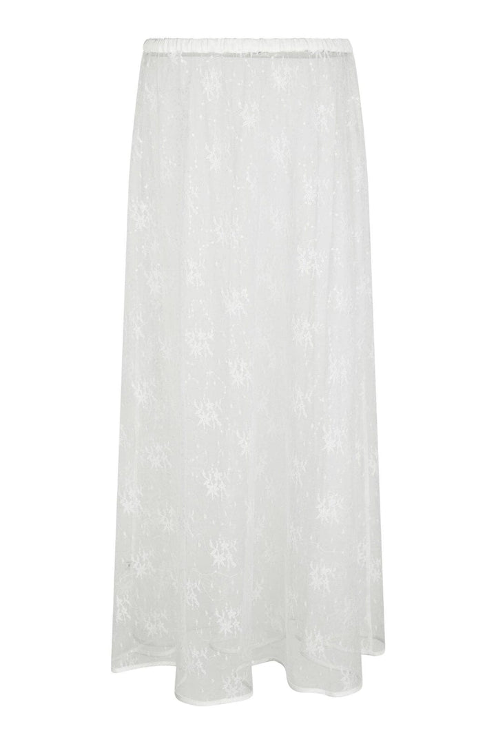 Neo Noir - Loreta Lace Sequins Skirt 164611 - 120 - White