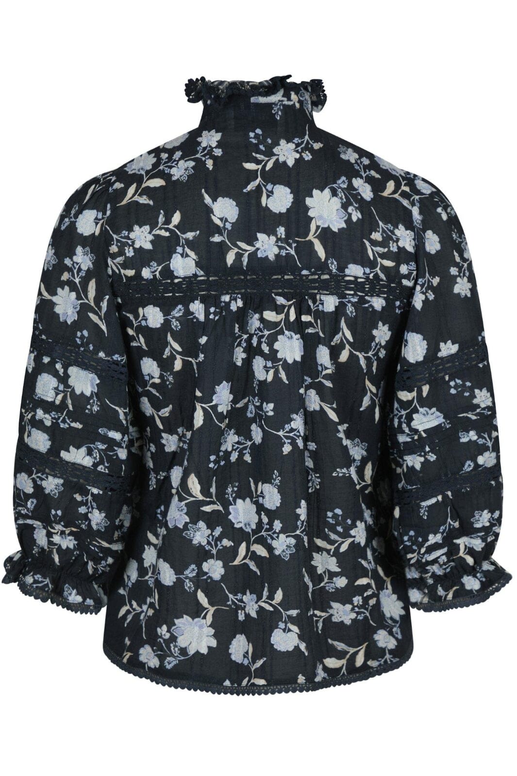 Neo Noir - Lyla Night Flower Blouse - Navy