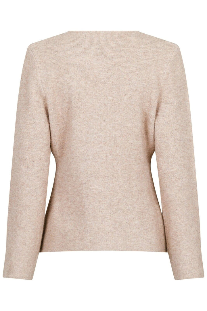 Neo Noir - Marie Louise Knit Cardigan - Sand Melange