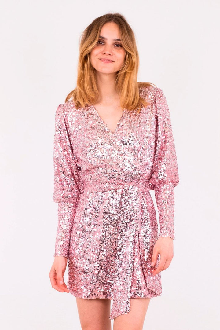 Neo Noir - Millie Sequins Dress - Rose