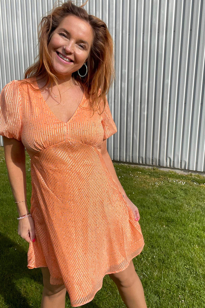 Neo Noir - Nobu Sparkle Dress - Tangerine