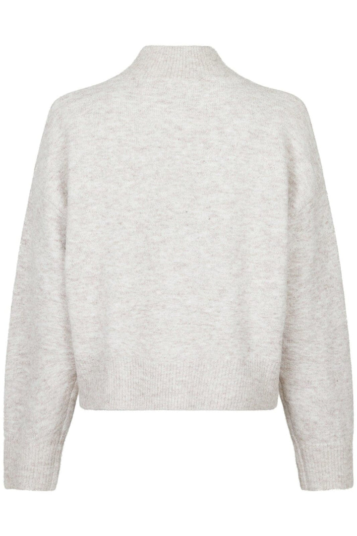 Neo Noir - Paulina Knit Blouse - Beige Melange
