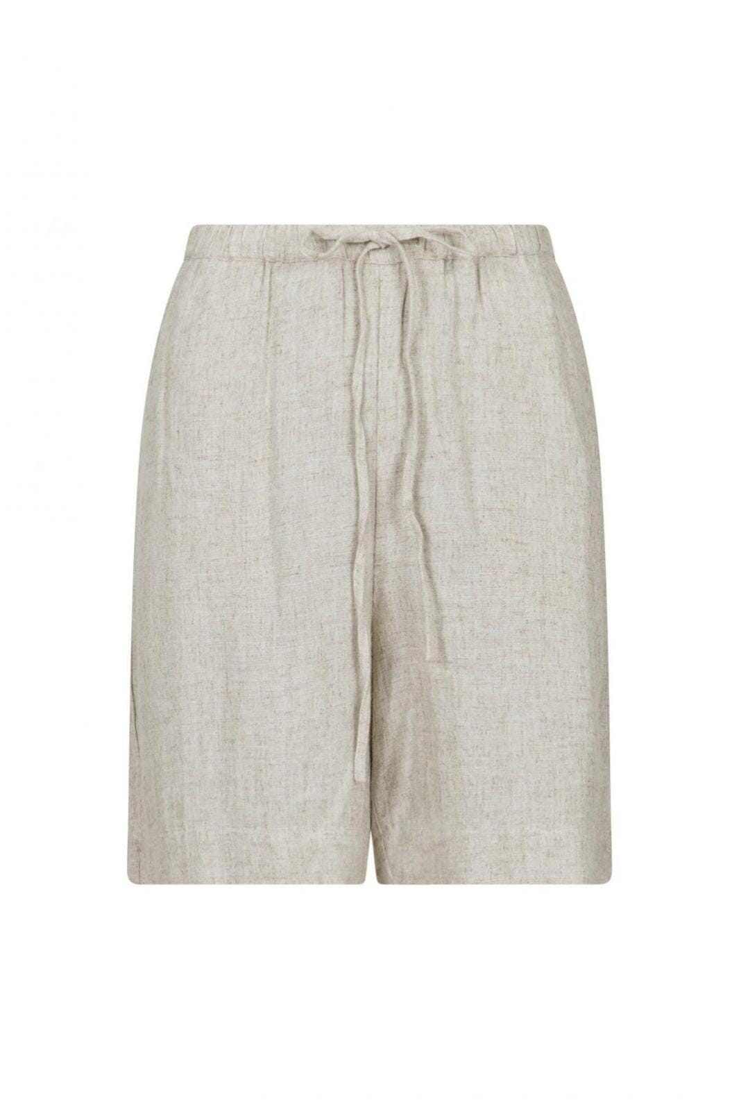 Neo Noir - Santo Soft Linen Shorts - Natural