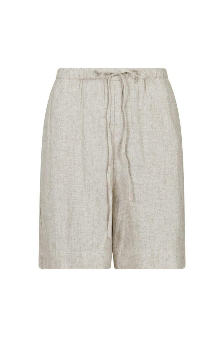 Neo Noir - Santo Soft Linen Shorts - Natural