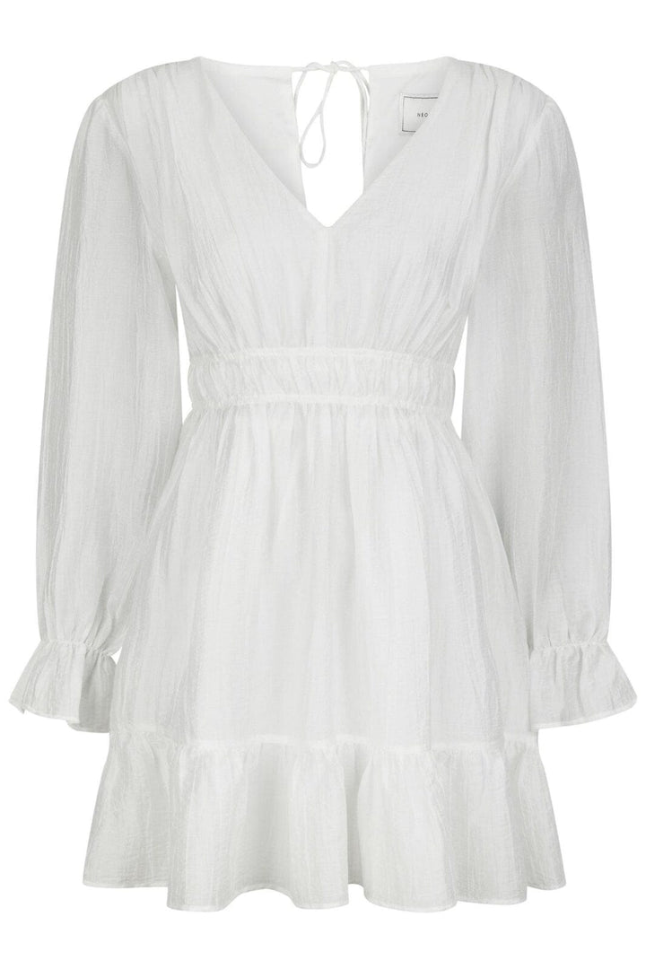 Neo Noir - Sima Solid Dress 164914 - 120 - White