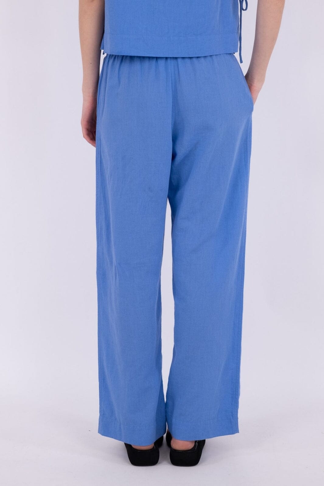 Neo Noir - Sonar Linen Pants - Dusty Blue