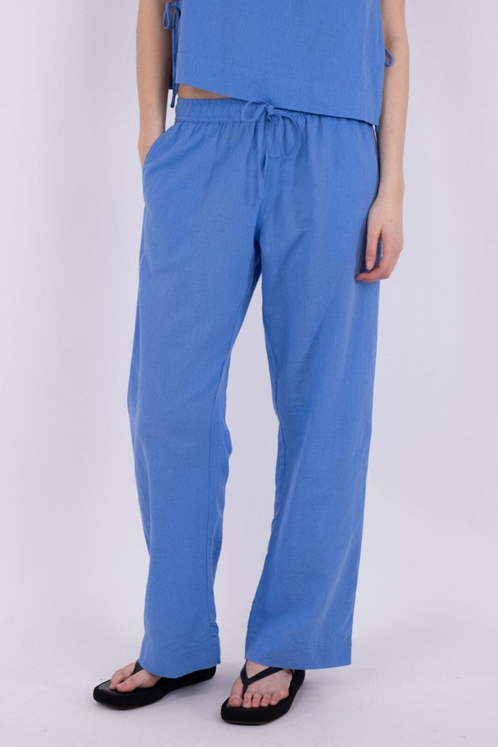 Neo Noir - Sonar Linen Pants - Dusty Blue