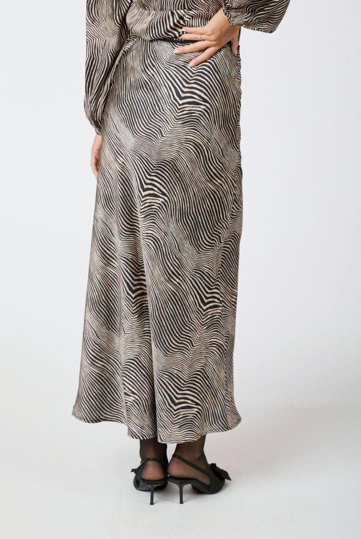 Neo Noir - Vicky Floating Wave Skirt - Dark Sand