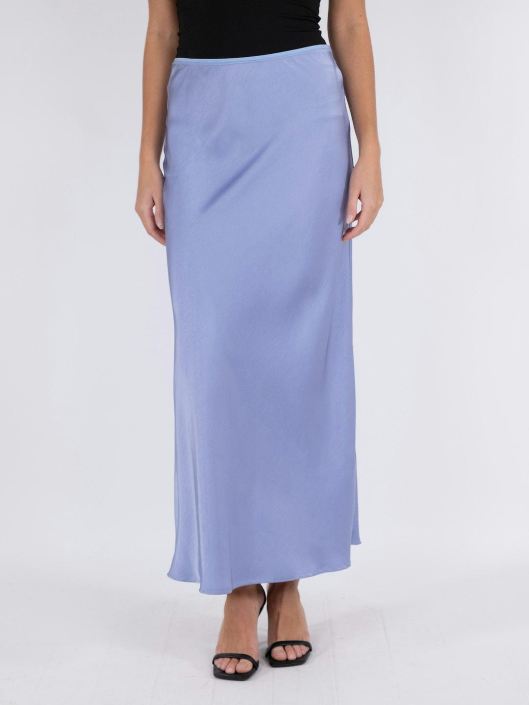 Neo Noir - Vicky Heavy Sateen Skirt - Lilac