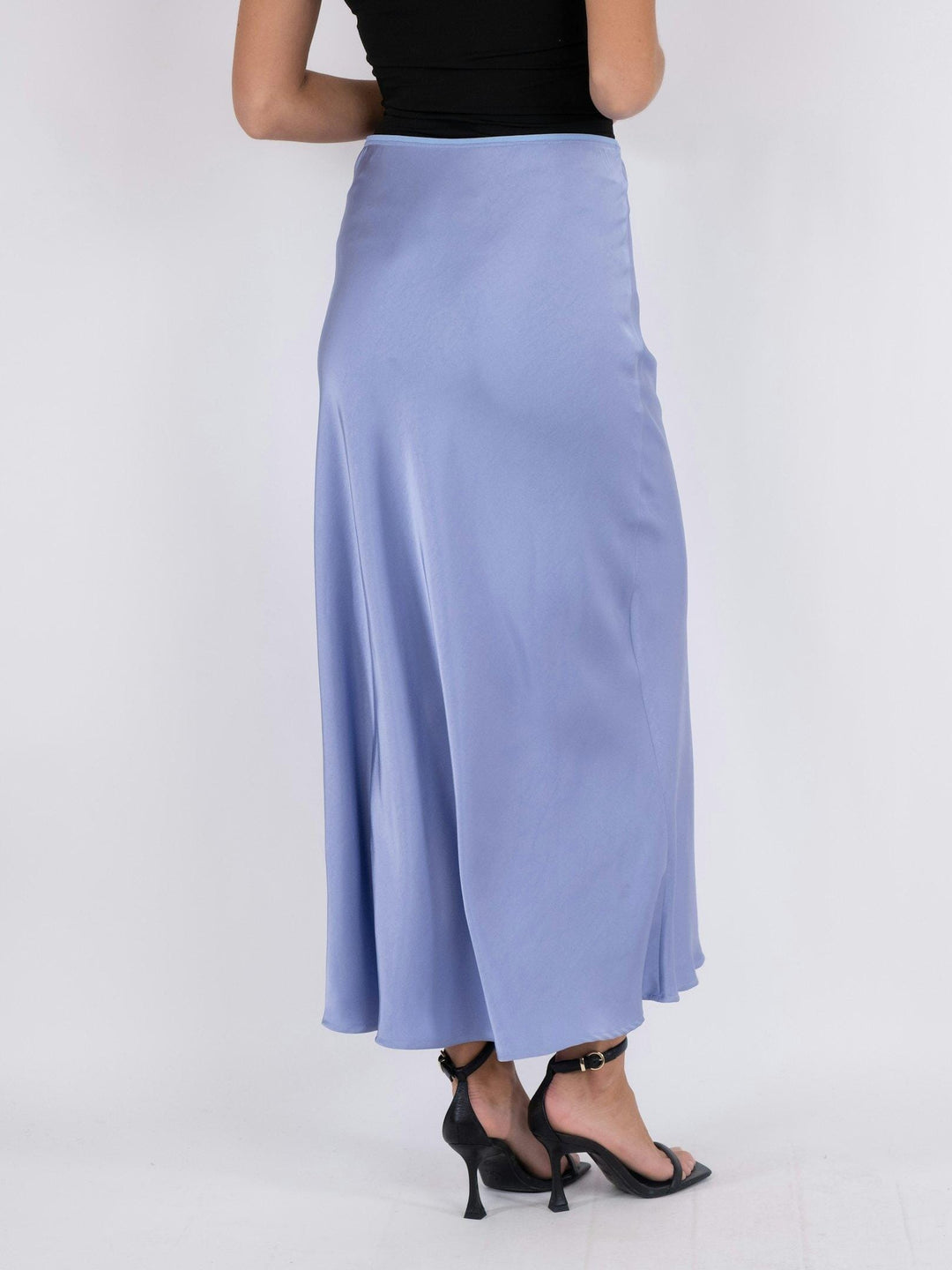 Neo Noir - Vicky Heavy Sateen Skirt - Lilac