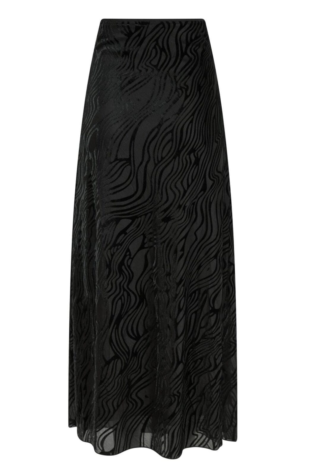 Neo Noir - Vicky Zebra Burnout Skirt - Black