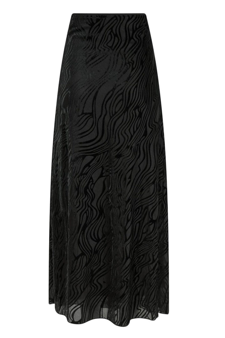 Neo Noir - Vicky Zebra Burnout Skirt - Black