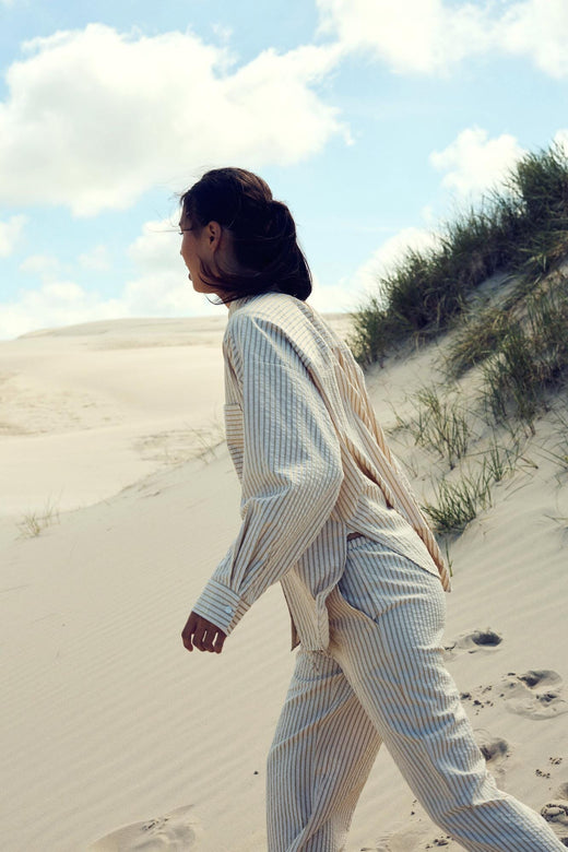 Forudbestilling - Noella - Caden Pants - 1256 Sand Stripe Bukser 