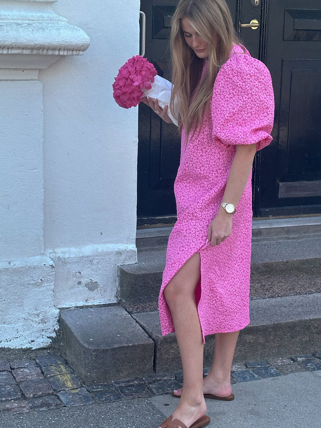 Noella - Reno Pastis Long Dress - 031 Bright Pink