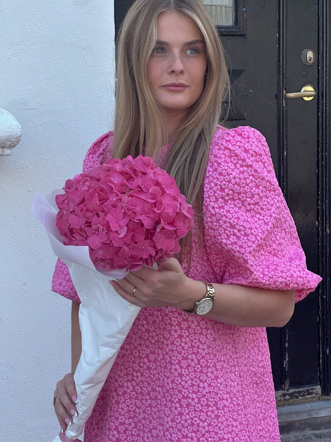 Noella - Reno Pastis Long Dress - 031 Bright Pink