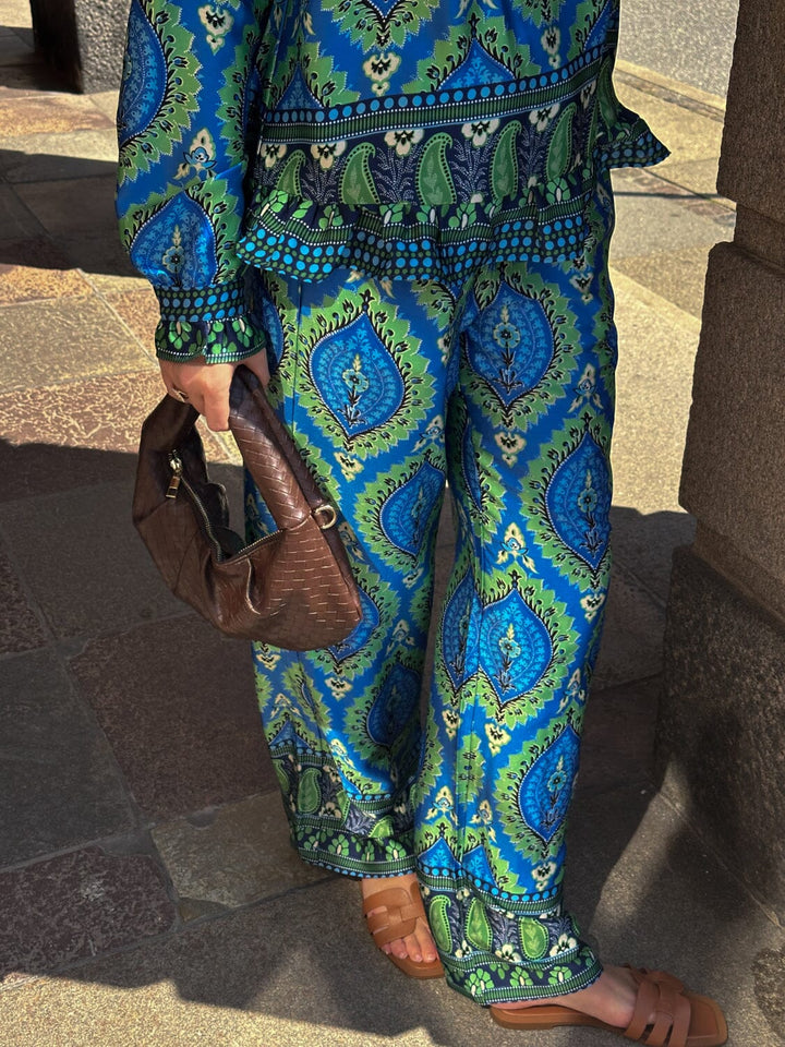 Noella - Sally Pants - 1308 Trisha Blue Print