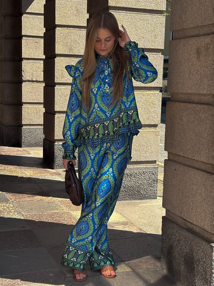 Noella - Sally Pants - 1308 Trisha Blue Print