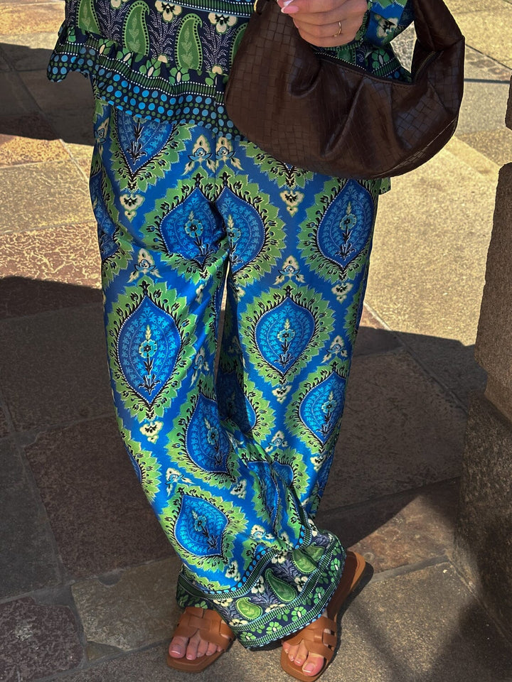 Noella - Sally Pants - 1308 Trisha Blue Print