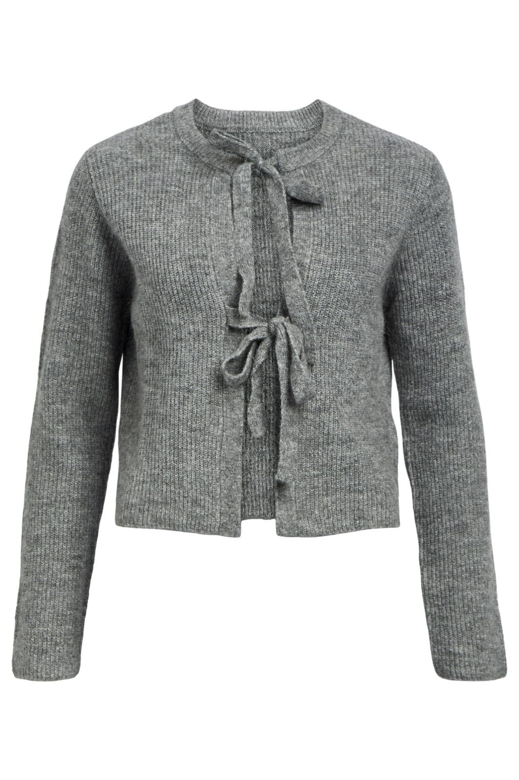 Object - Objparvi Knit Cardigan 130 - 4434593 Medium Grey Melange
