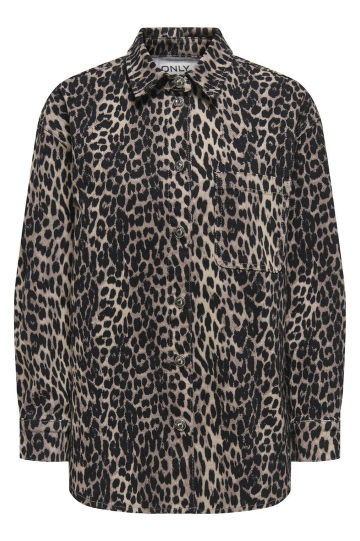 Only - Onlanlie Ls Shacket - 4688028 Black Leo