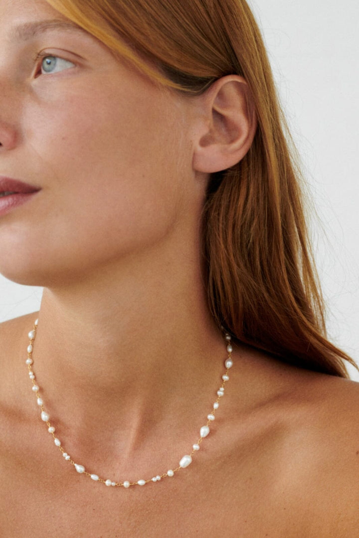 Pernille Corydon Jewellery - White Dreams Necklace - Golden