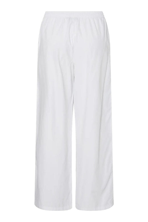 Pieces - Pcalba Wide Emb Pant - 4861911 Bright White
