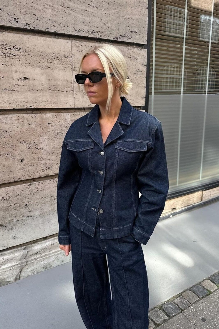 Second Female - Columbus Jacket 57948 - 5998 Dark blue denim