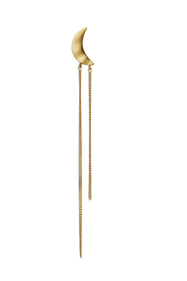 Stine A - Bella Moon Earring With Long Chains - 1313-02-S