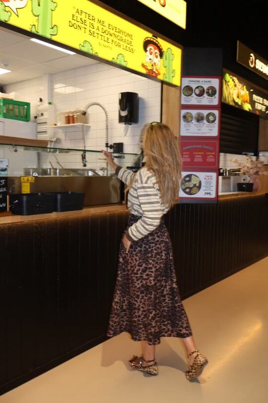 Valentin Studio - Pleated Leo Skirt - Leopard