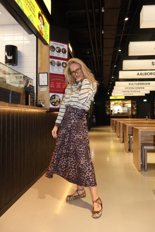 Valentin Studio - Pleated Leo Skirt - Leopard