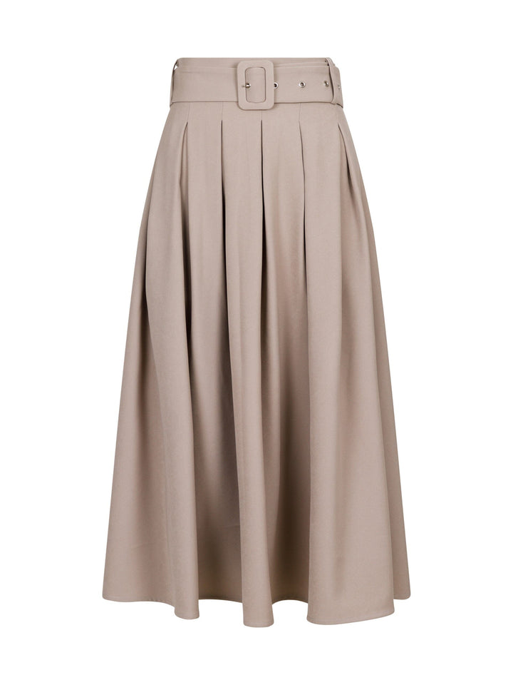 Valentin Studio - Pleated Skirt - Sand