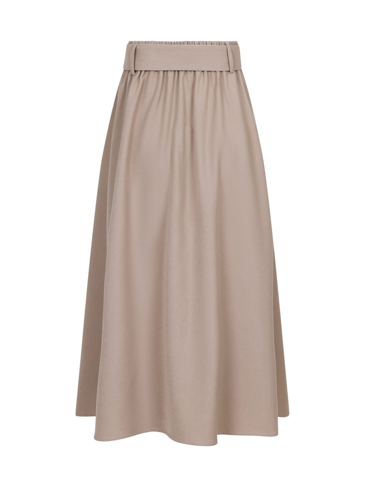 Valentin Studio - Pleated Skirt - Sand
