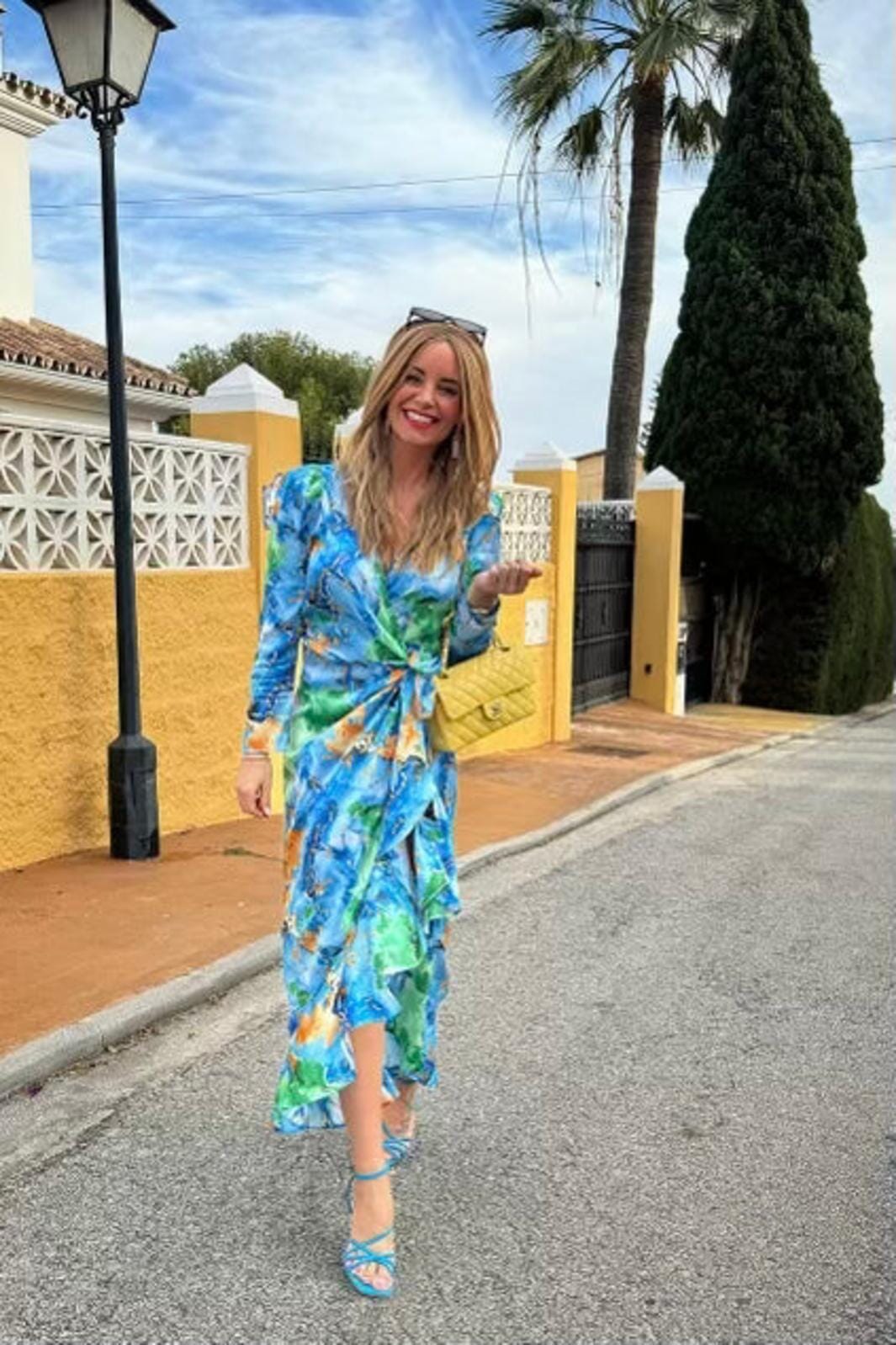 Voorbestelling - Valentin Studio - Senorita Watercolour Dress - Blue