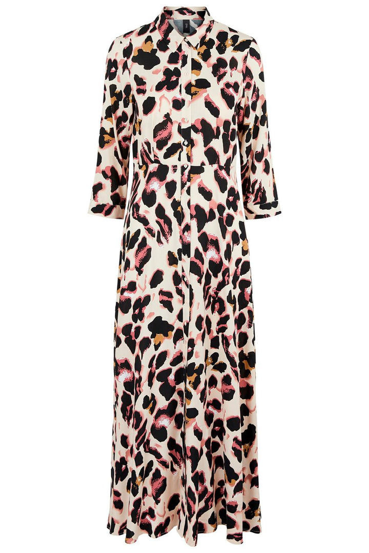 YAS - YasSavanna Long Shirt Dress - Mellow Rose W. Liro Print