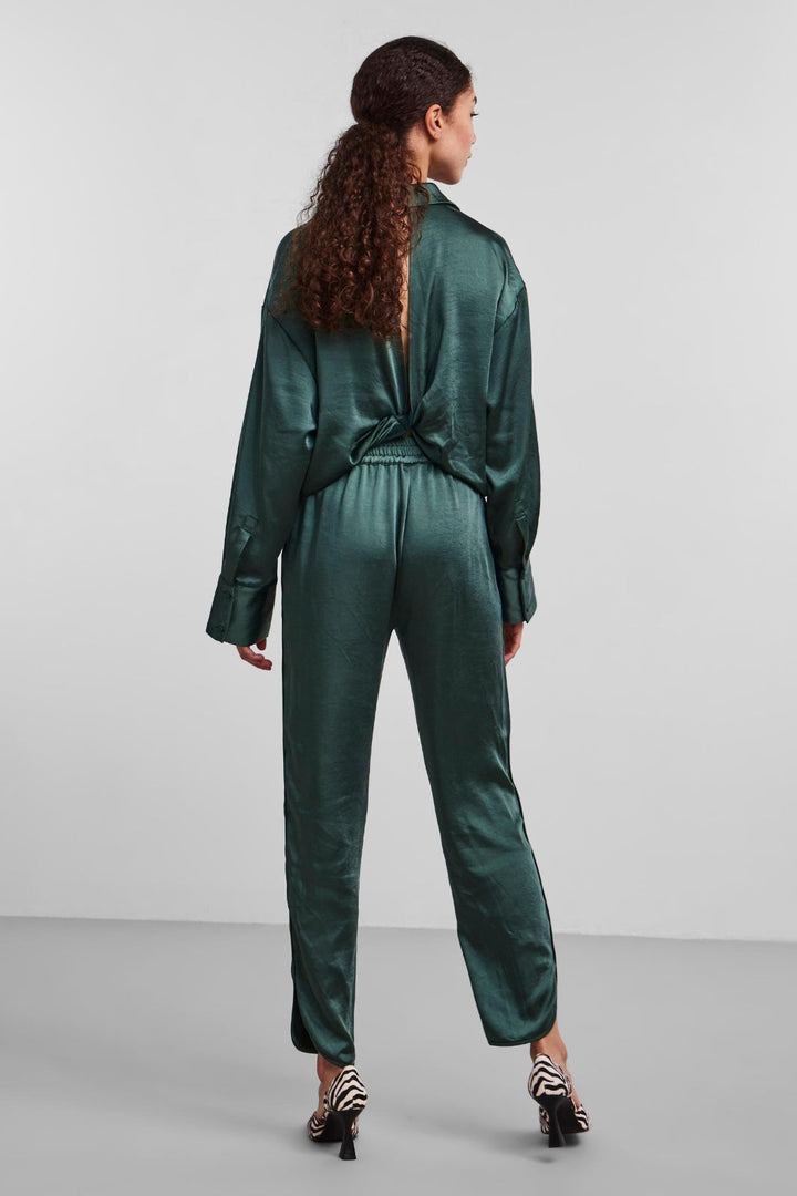 Y.A.S - YasVima Ls Shirt - Trekking Green