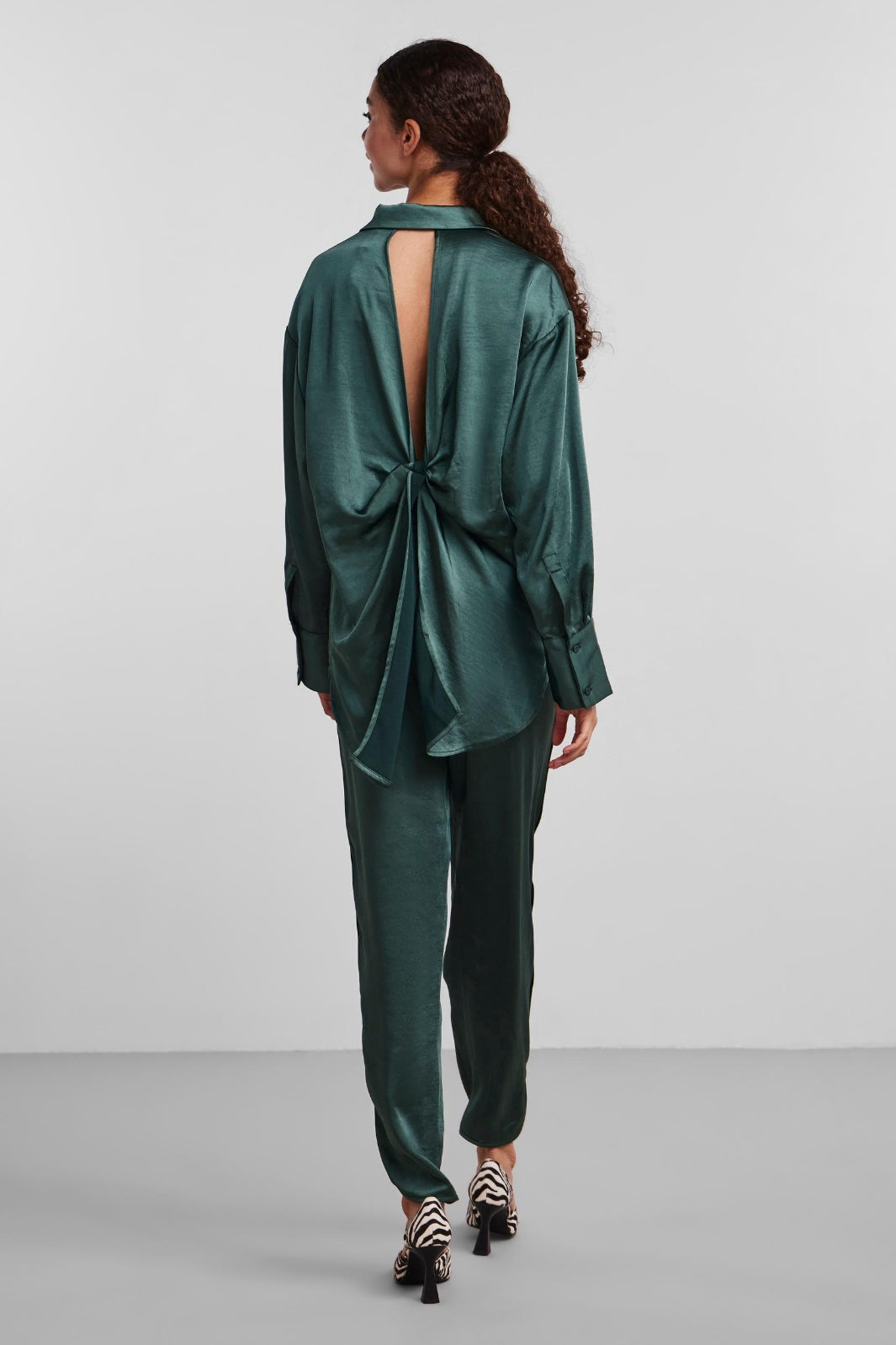 Y.A.S - YasVima Ls Shirt - Trekking Green