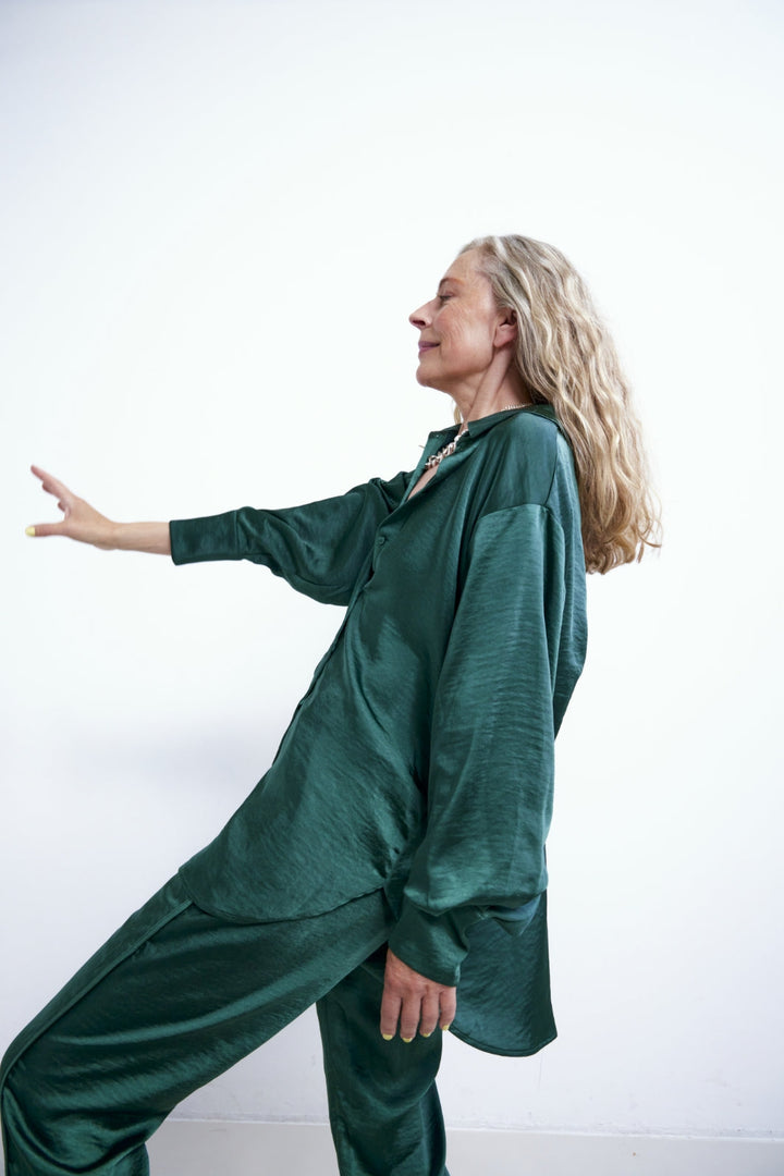 Y.A.S - YasVima Ls Shirt - Trekking Green