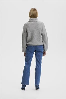 Gestuz - AlphaGZ ls rollneck - Light grey melange